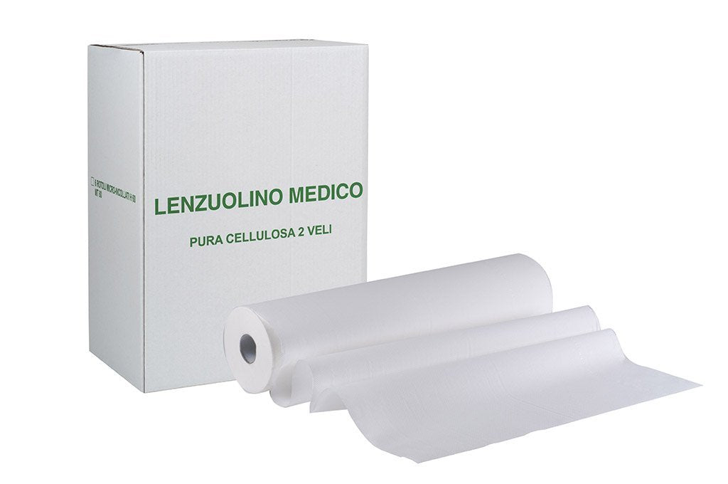 6 ROTOLI carta LETTINO massaggio lenzuolino Medico lunghezza 50 metri a rotolo