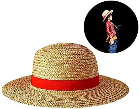 Cappello di Paglia One Piece - Cartoon Giapponese Cosplay The Monkey D. Luffy Rubber - Taglia Unica Unisex