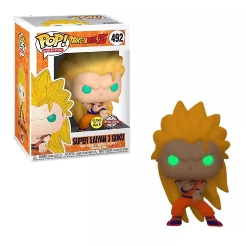Funko Pop! Dragonball Z Super Saiyan 3 Goku Glow in The Dark GITD Exclusive Variant
