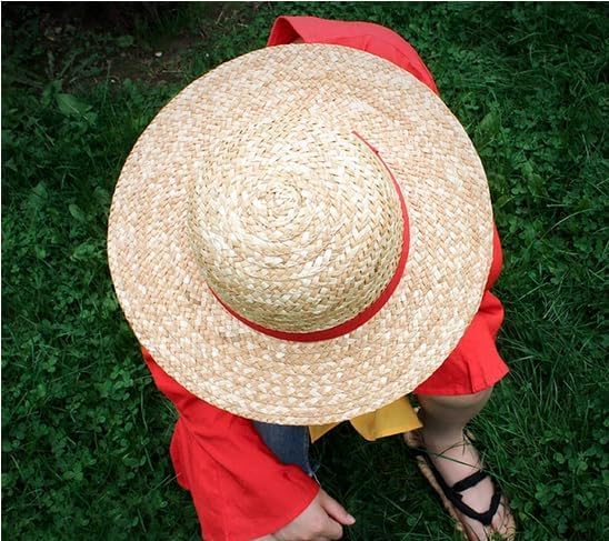 ZENZERO® - CAPPELLO DI PAGLIA - Cosplay The Monkey D. LUFFY RUBBER - Taglia Unica INISEX - Pz 1 (Cappello di paglia)