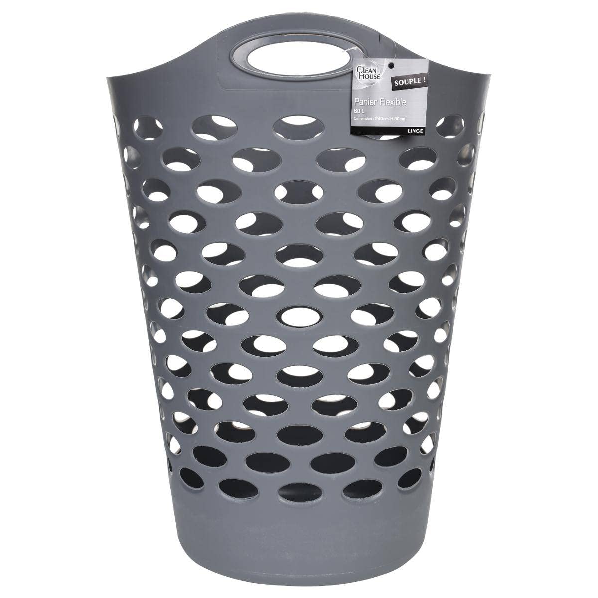 5five - Cesto Morbido per Biancheria 60l Grigio