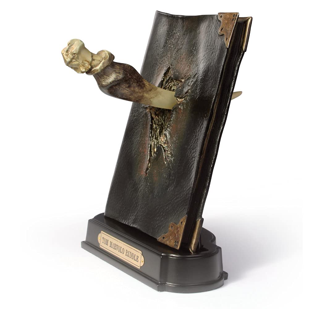 The Noble Collection Basilisk Fang and Tom Riddle Diary Sculpture Figura, Nero, NN7271