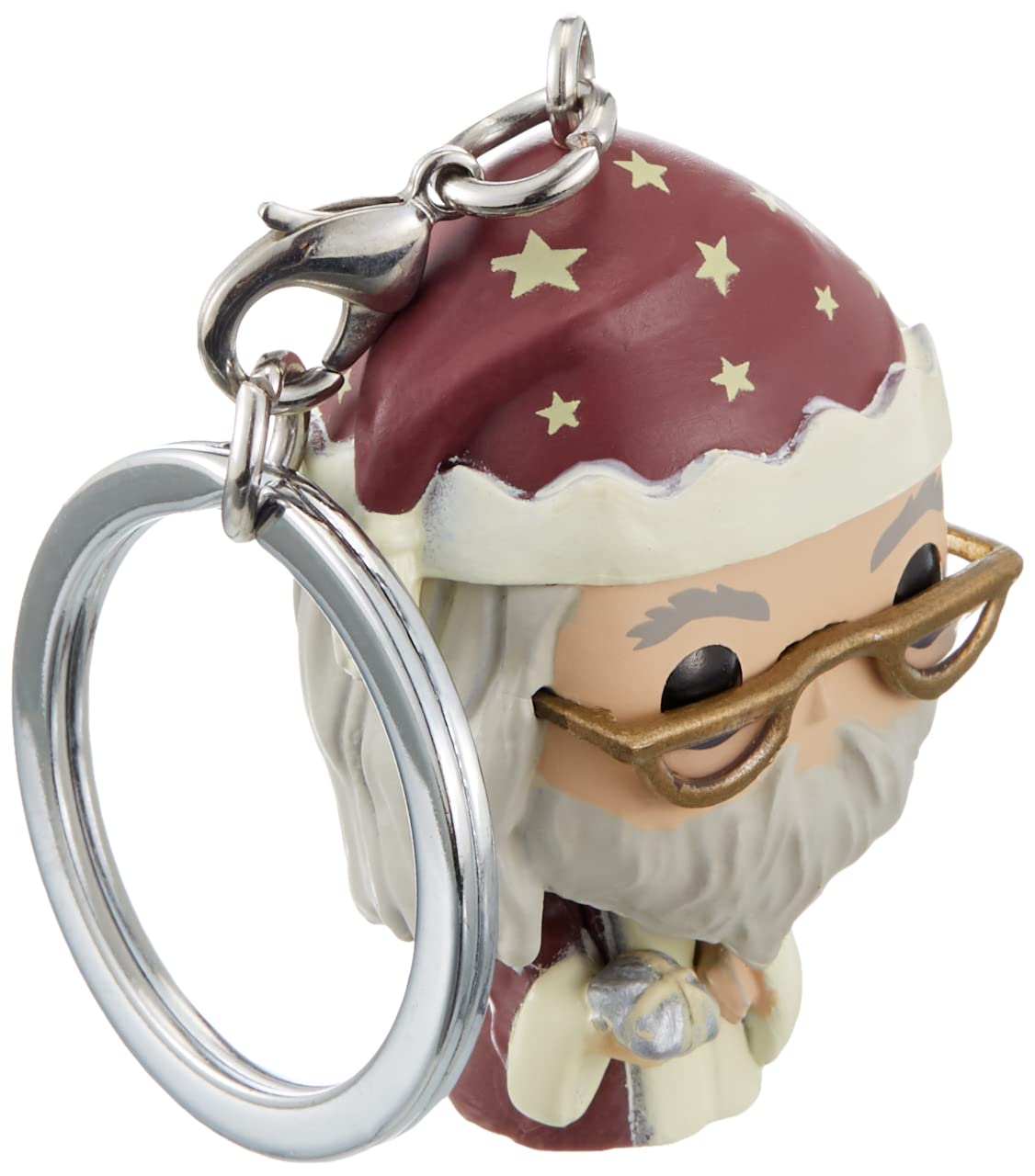 Funko Pop! Keychain: Harry Potter Holiday - Albus Dumbledore 1 - Albus Silente- Mini Figura in Vinile da Collezione novità Portachiavi - Riempitivi per Calze - Idea Regalo - Movies Fans