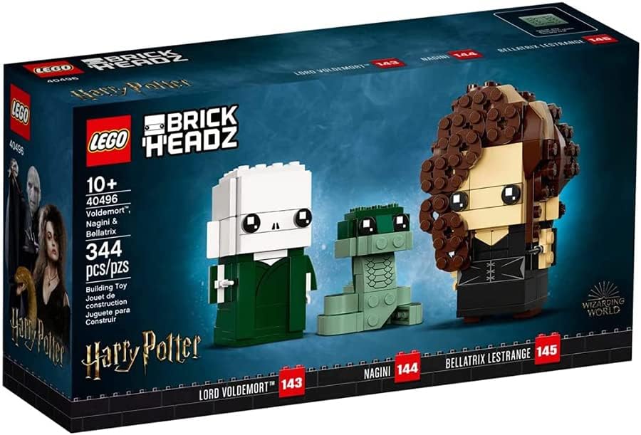 LEGO® 40496 Gioco BrickHeadz™, Harry Potter™, Voldemort™, con Nagini e Bellatrix