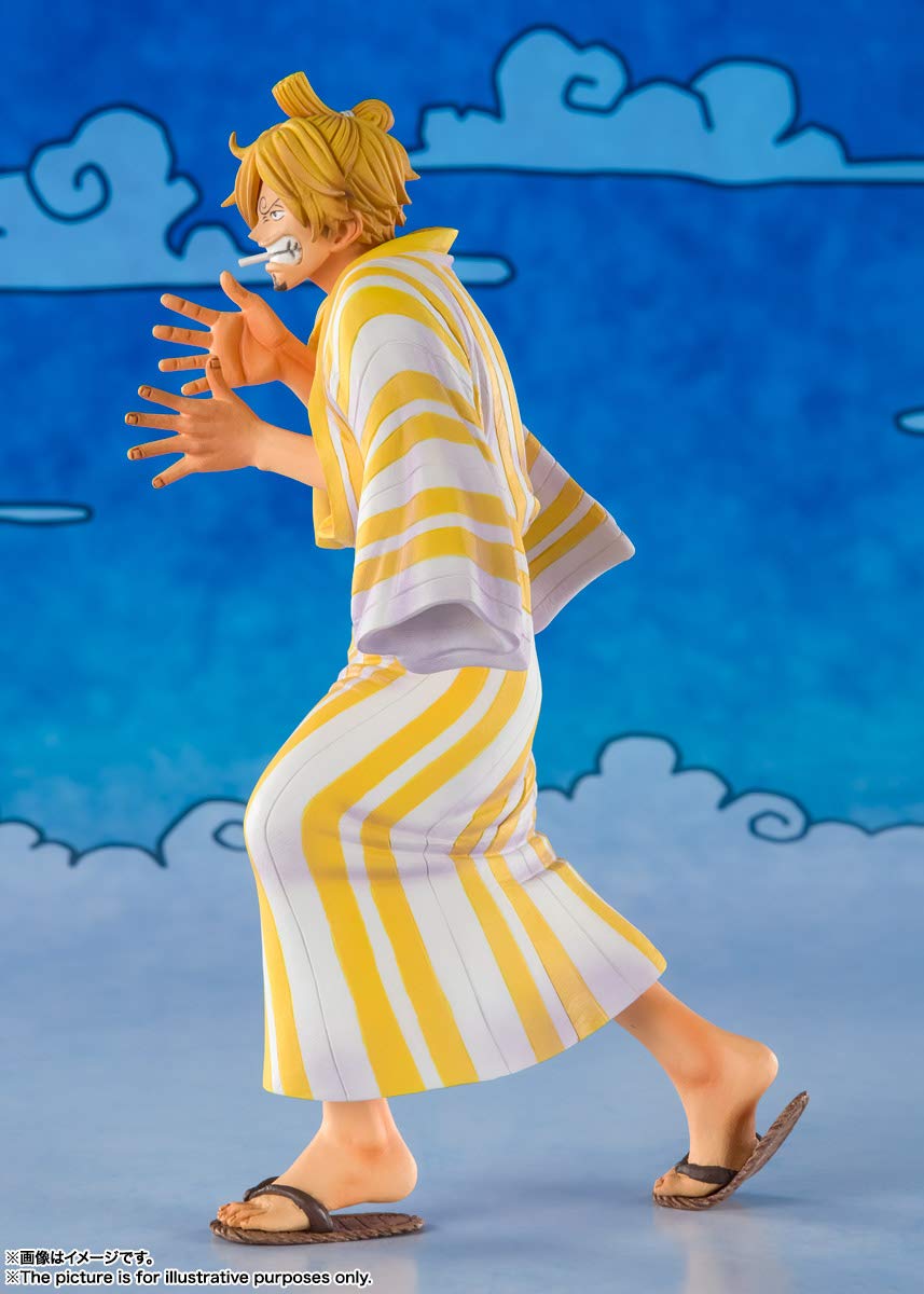 Bandai Tamashii Nations One Piece Figuarts, ZERO PVC Statua Sanji (Sangoro), Multicolore, 14 cm