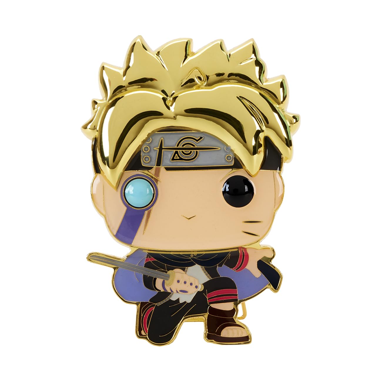 Funko Large Pop! Enamel Pin - Boruto Uzumaki Next Generations: Boruto Uzumaki With Marks - Boruto: Naruto Next Generations Spille Smaltate - Spilla da Collezione Carina - per gli Zaini & Borse