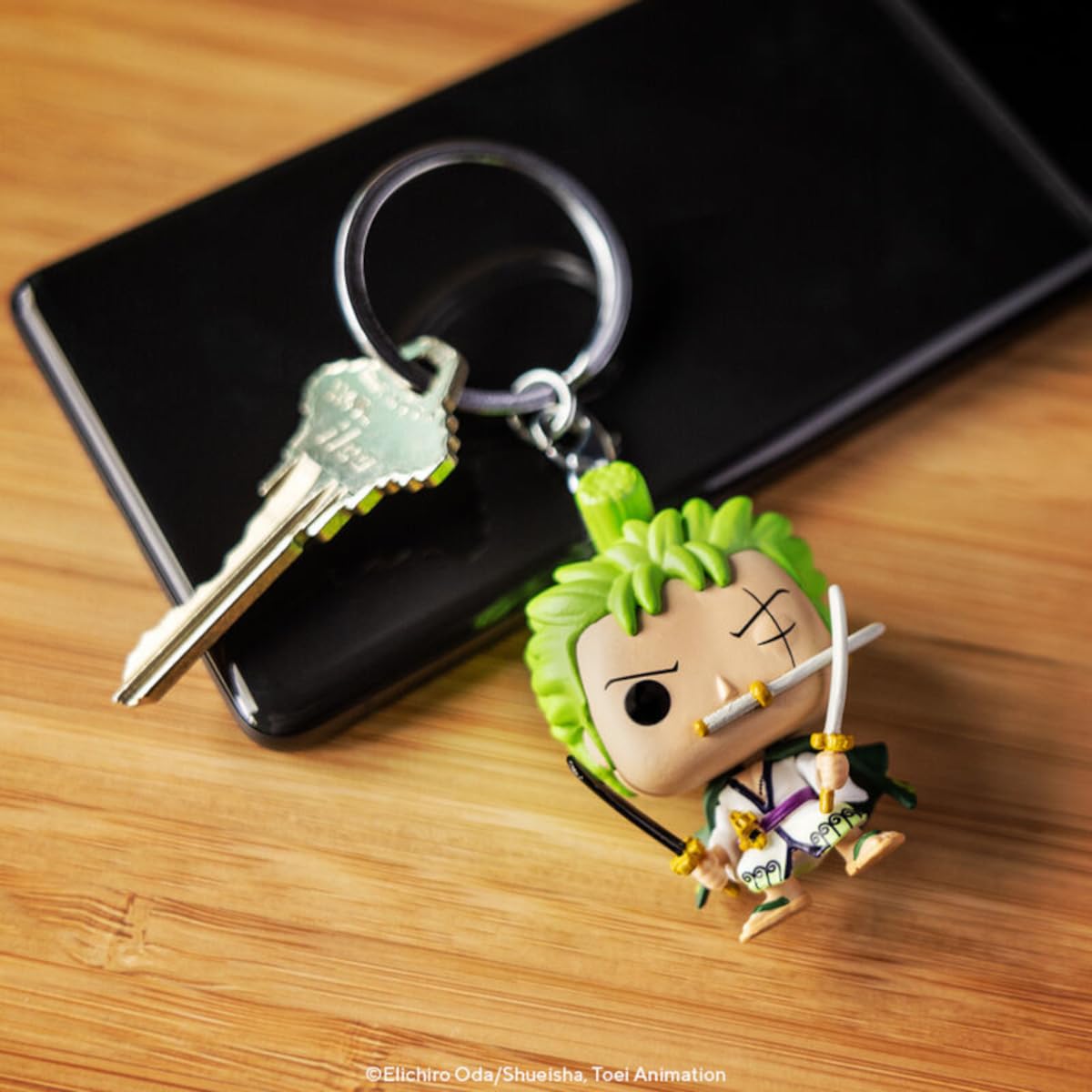 Funko Pop! Keychain: One Piece - Roronoa Zoro- Mini Figura in Vinile da Collezione Novità Portachiavi - Riempitivi per Calze - Idea Regalo - Merchandising Ufficiale - Anime Fans - Minifigure