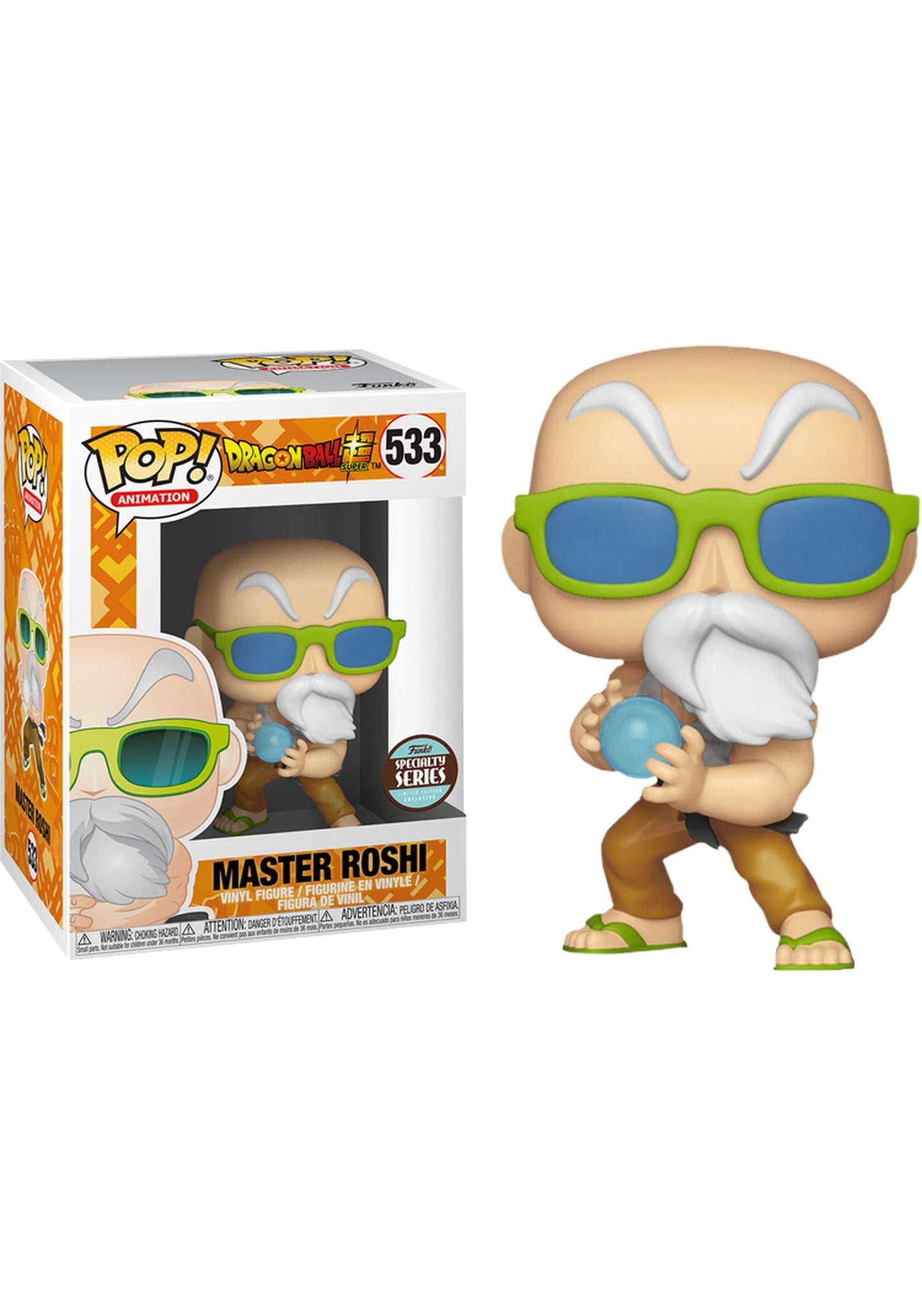 Funko 36607 POP Vinile: Animazione: Dragon Ball Super: Master Roshi (Max Power), Multi, Taglia unica