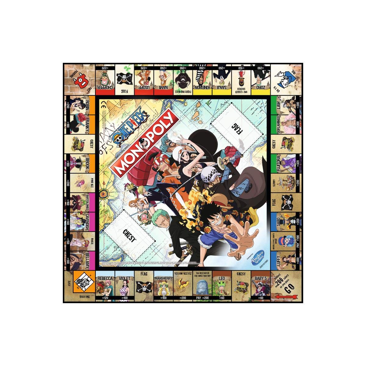 Gioco da tavolo monopoly One Piece, 2-8 giocaori