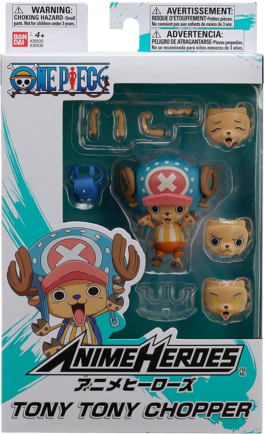 Bandai - Anime Heroes - One Piece - Action figure Anime heroes 7 cm - Chopper - 36936