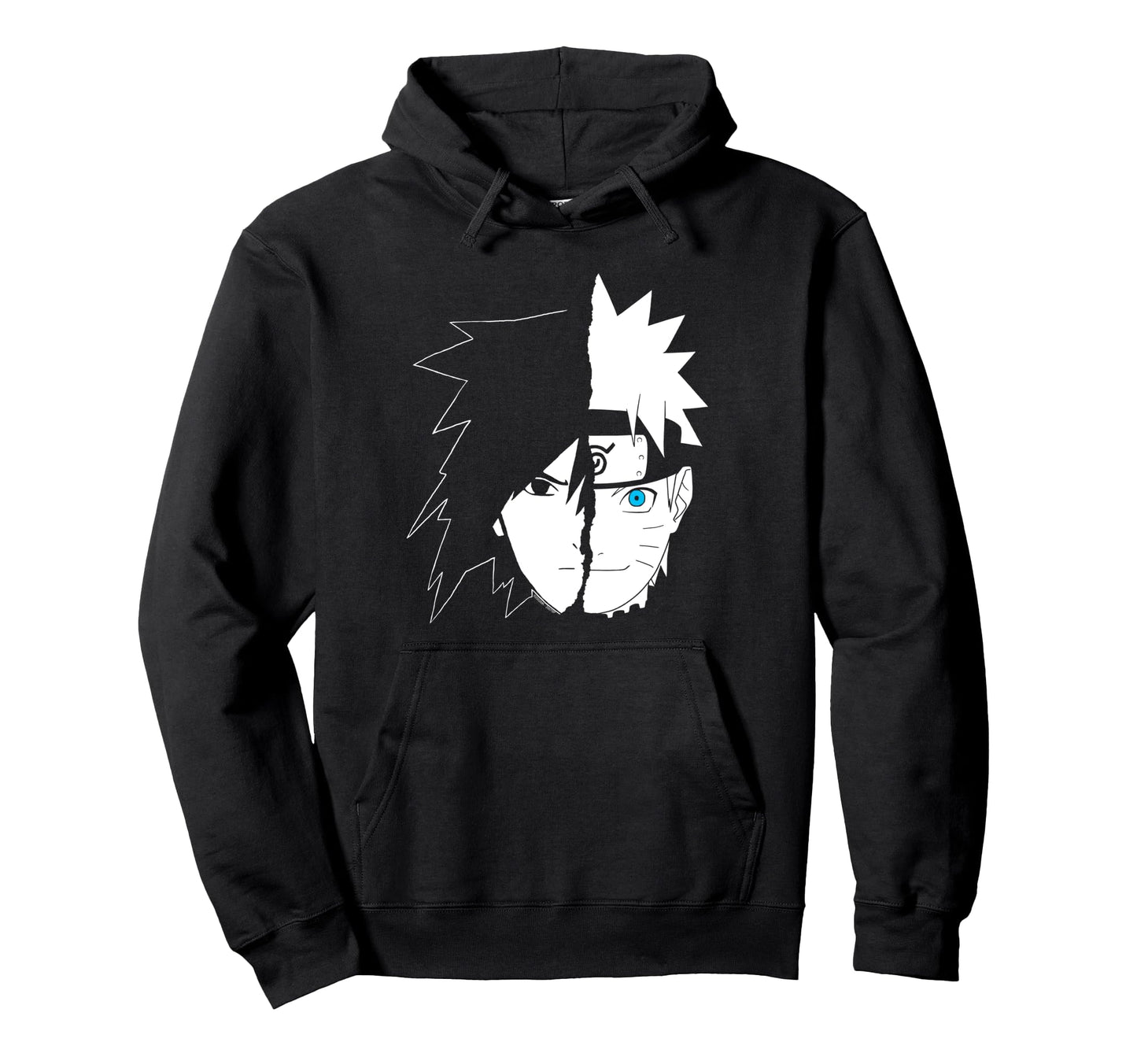 Naruto Sasuke Faccia Divisa Felpa con Cappuccio