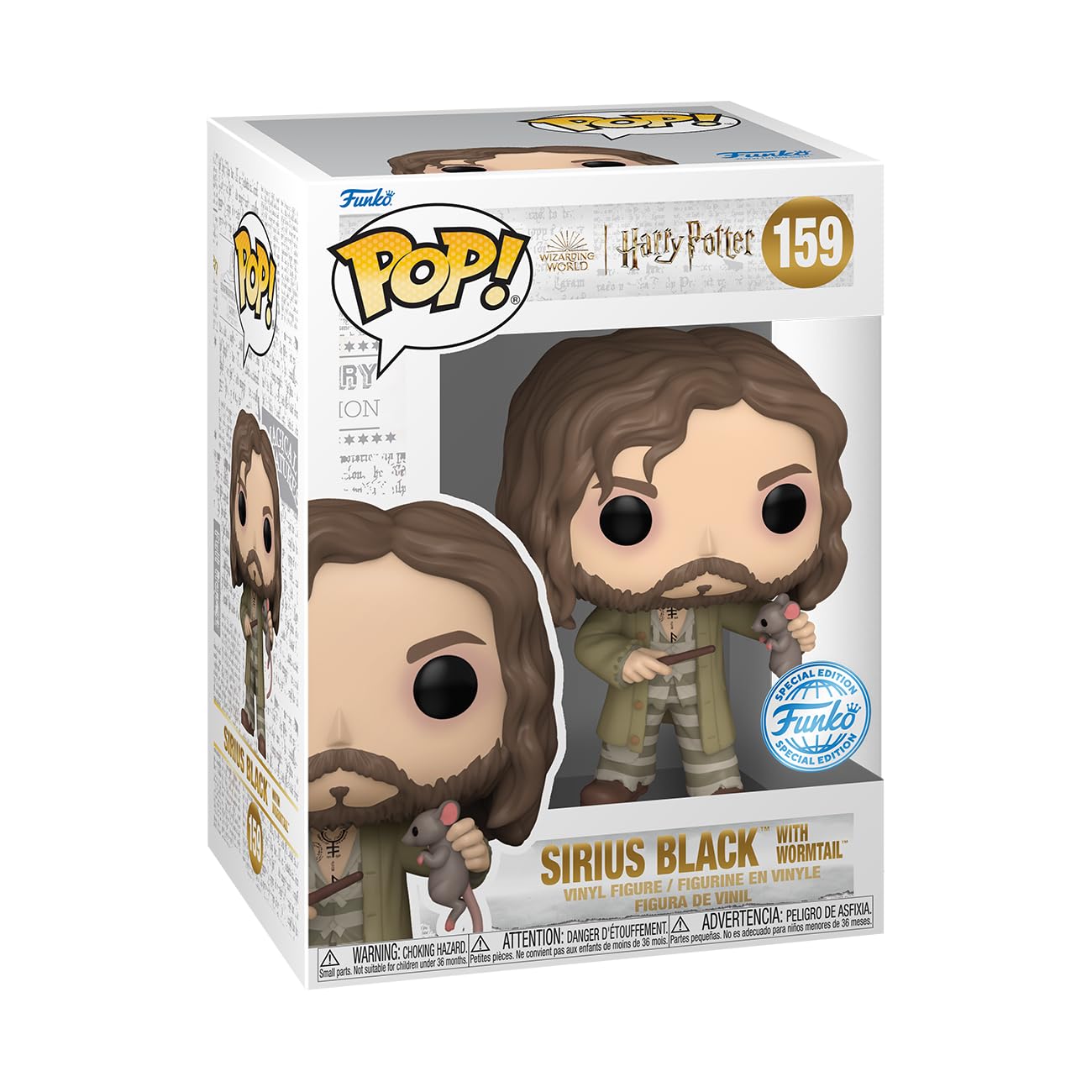 Funko Harry Potter: Prigioniero di Azkaban - Sirius Black con coda di verme (esclusiva BoxLunch), 76708