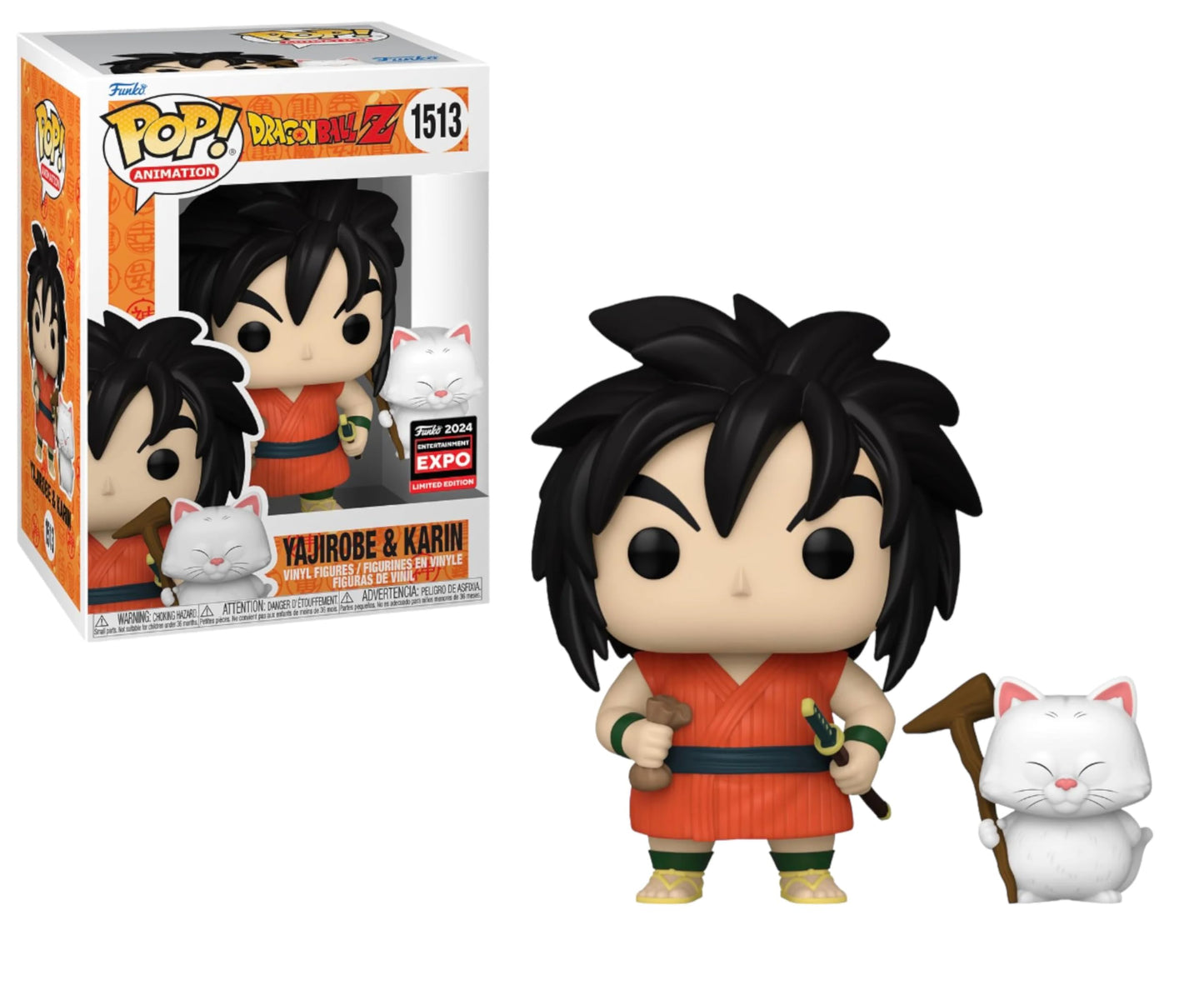 Funko Pop Animation: Dragon Ball Z Yajirobe con Karin Figura in vinile da collezione