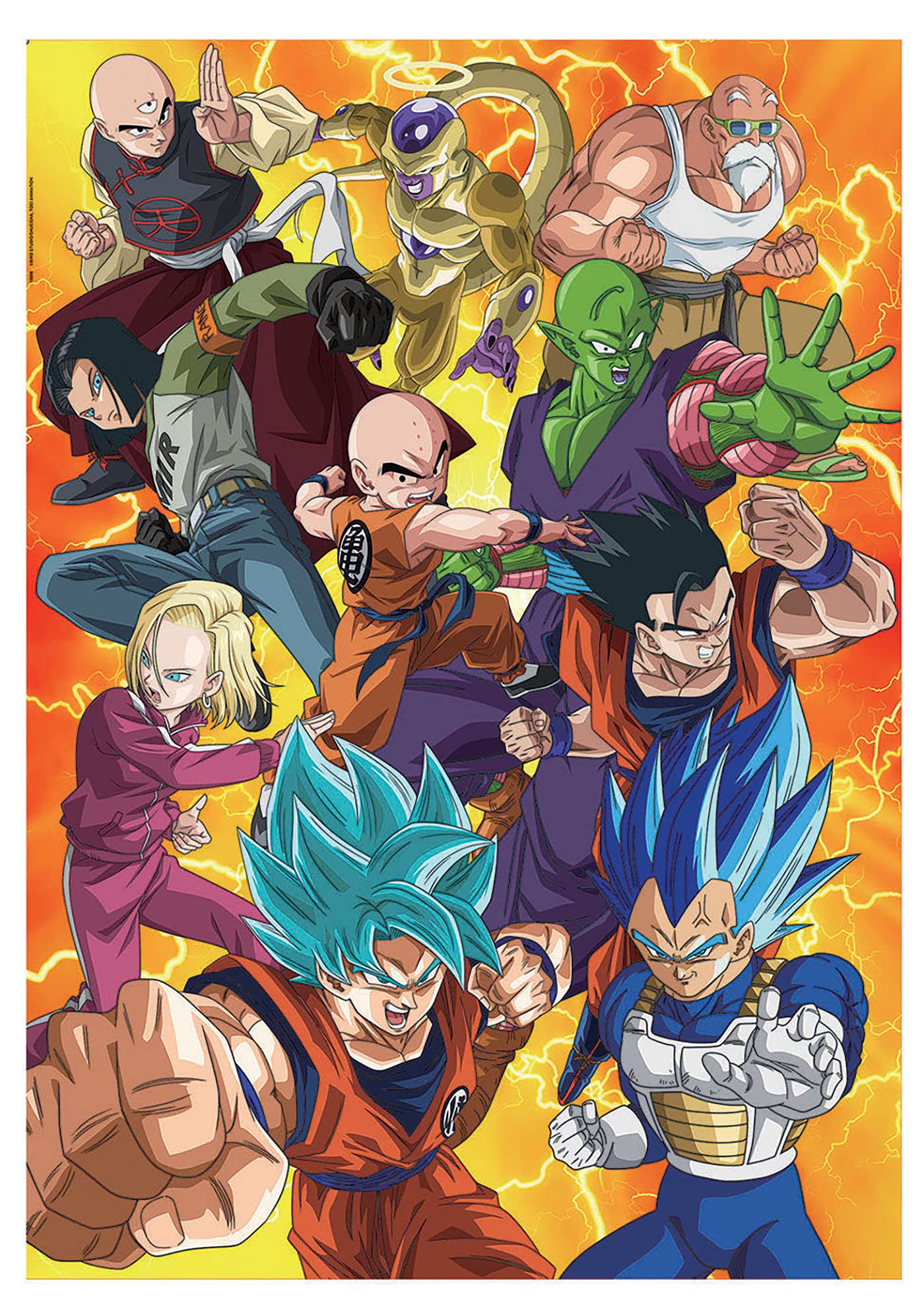 Educa - Puzzle 500 pezzi per adulti | Dragon Ball. Pezzi perfettamente finiti e sicuri per i bambini. Misura 34 x 48 cm. Include colla fix Puzzle. Da 11 anni (19009)