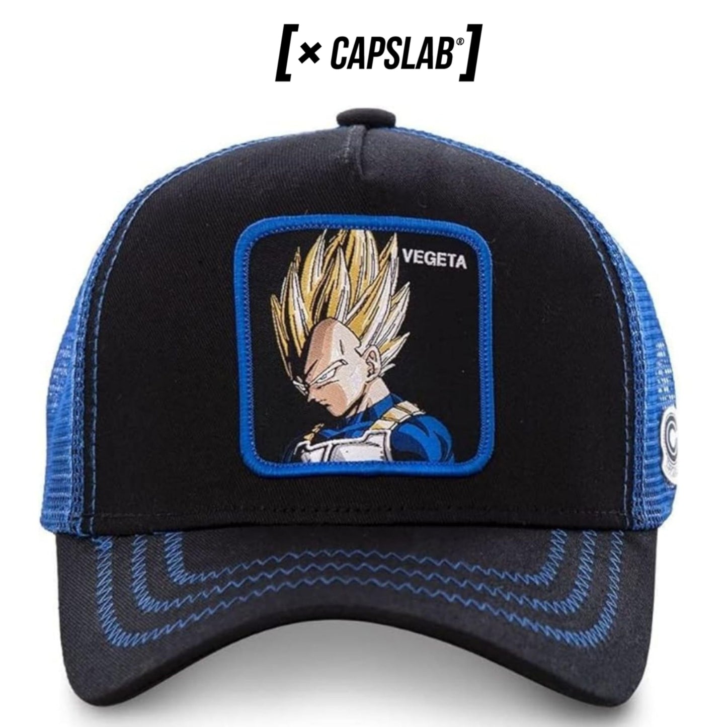 Capslab Vegeta Trucker cap Dragon Ball Z Black/Blue - One-Size