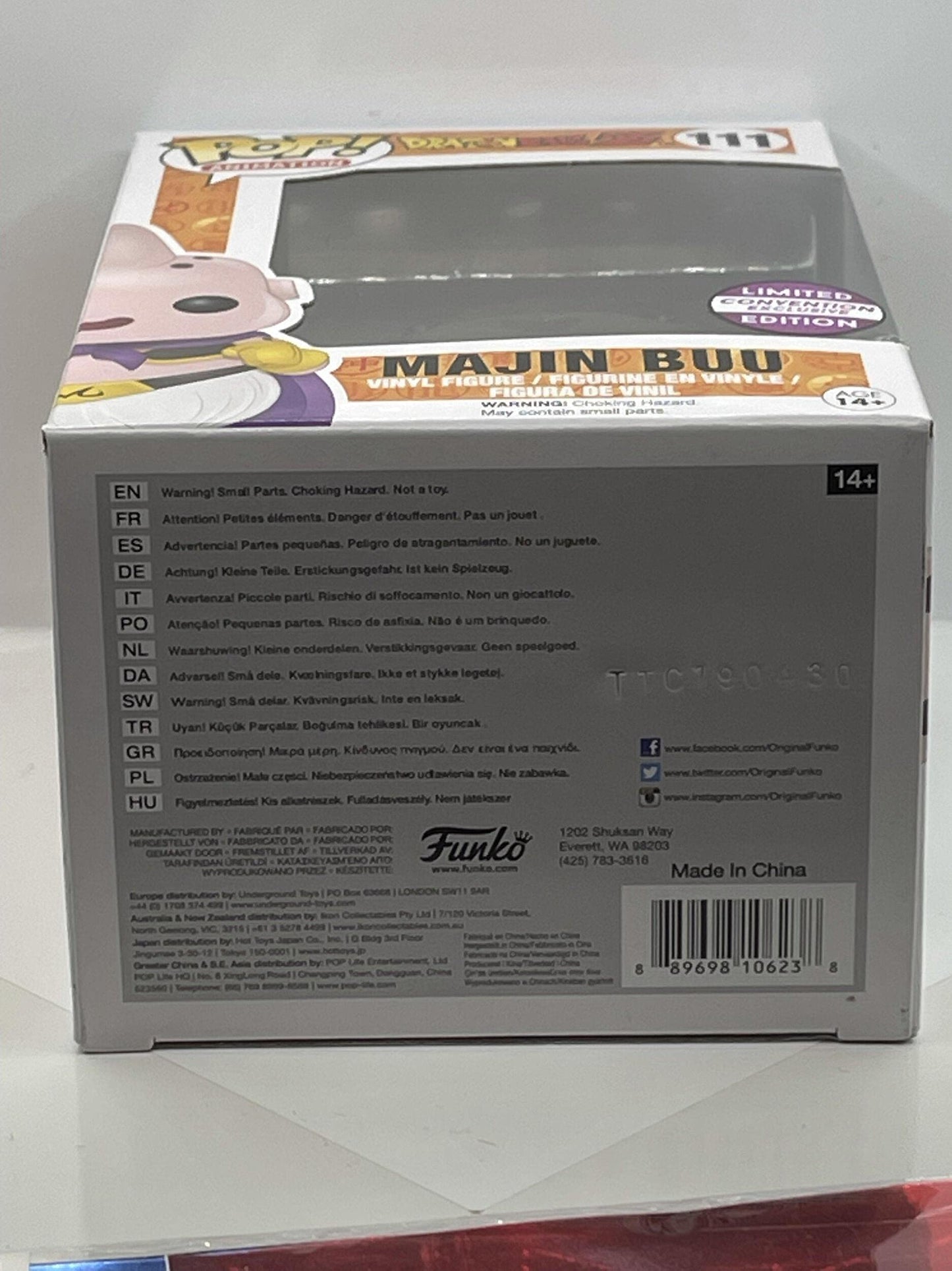 Funko- Dragon Ball Z-Majin Bu Chocolate Figurina, Multicolore, 10623