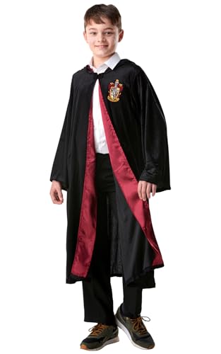 Rubies Costume Harry Potter Deluxe per Bambino e Bambina, Licenza Ufficial, Tunica con Cappuccio, Unisex, Gryffindor