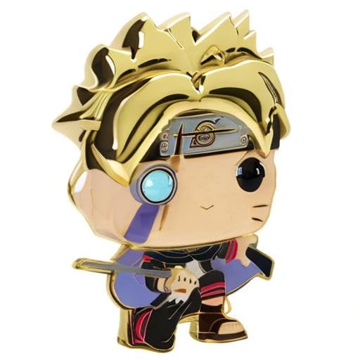 Funko Large Pop! Enamel Pin - Boruto Uzumaki Next Generations: Boruto Uzumaki With Marks - Boruto: Naruto Next Generations Spille Smaltate - Spilla da Collezione Carina - per gli Zaini & Borse