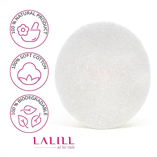 LALILL Cuscinetti di cotone in cotone, 600 pezzi, senza pelucchi, pulizia efficace del viso, adatti per pelli sensibili, in sacchetto