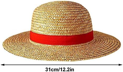 Cappello di Paglia One Piece - Cartoon Giapponese Cosplay The Monkey D. Luffy Rubber - Taglia Unica Unisex