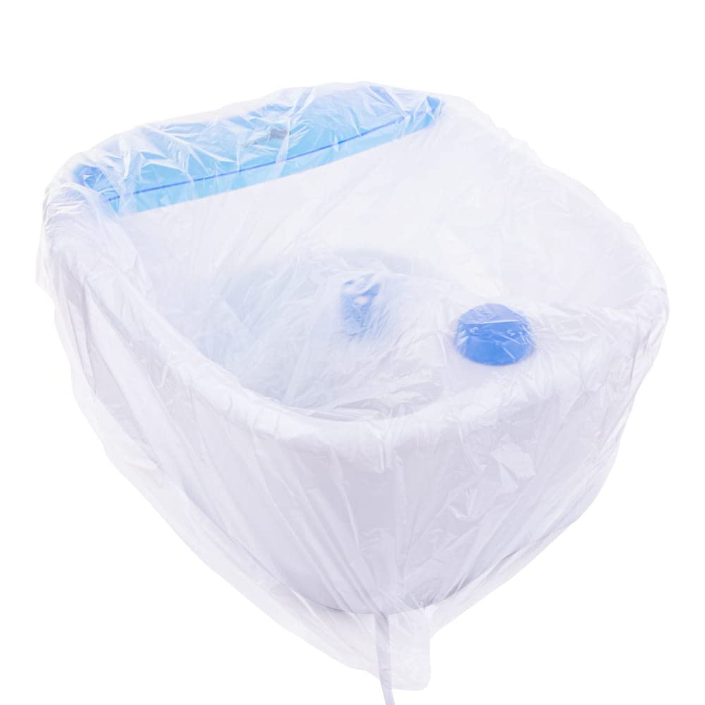 LALILL Sacchetti per pediluvio monouso 50 pezzi - Pedicure igienico - Protezioni per pediluvio - Sacchetti adatti per spa, podologia
