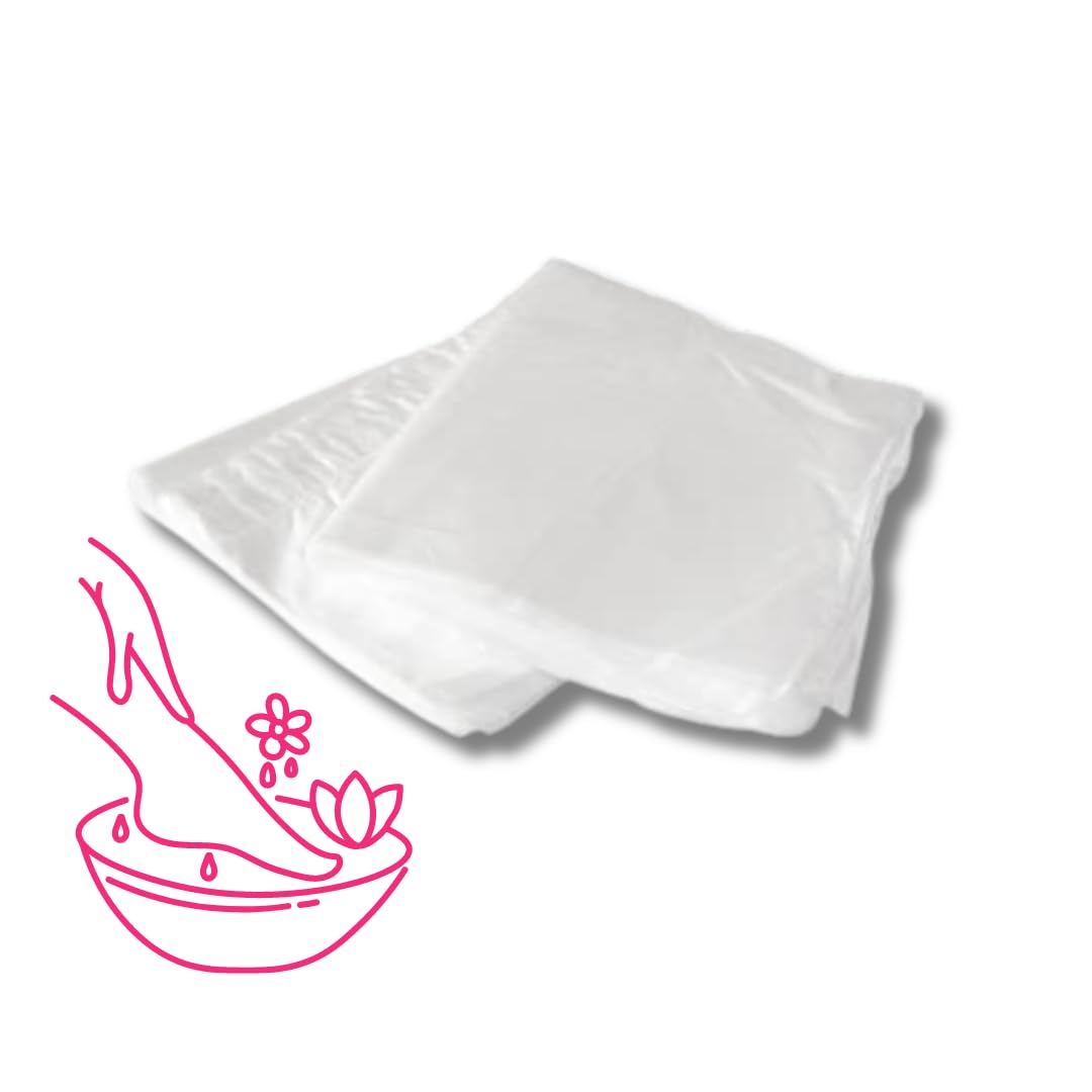 LALILL Sacchetti per pediluvio monouso 50 pezzi - Pedicure igienico - Protezioni per pediluvio - Sacchetti adatti per spa, podologia