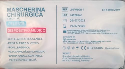 100 mascherine chirurgiche nere 3 veli in confezioni richiudibili da 10 ad alta filtrazione BFE ≥ 99,9% IIR CE Dispositivo Medico di classe IIR certificate CE + Gancio salve orecchie