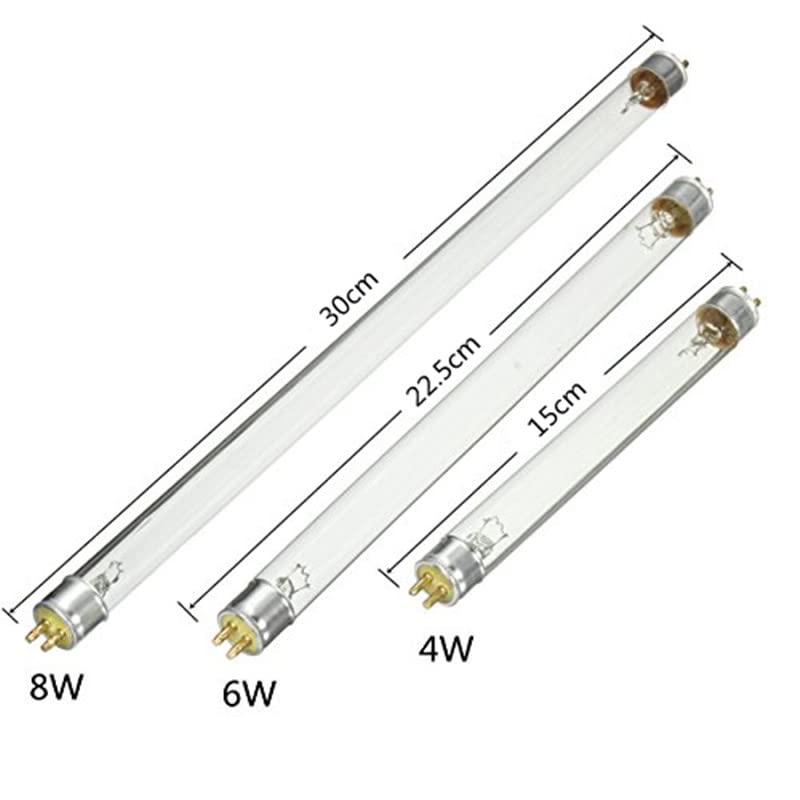 MJJEsports 4W/6W/8W UV-C Disinfettare Disinfezione Lampada Tubo Sterilizzatore Lampadina T5-8W