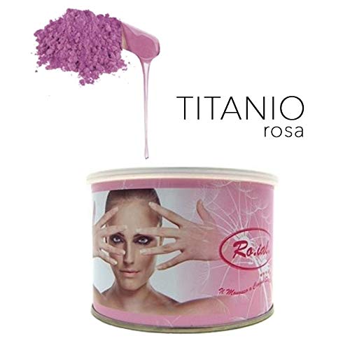 Ro.Ial Cera Barattolo Titanio Rosa - Pacco da 24 x 1200 gr
