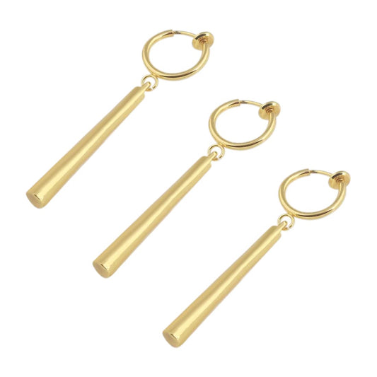 3 set Orecchini One Piece Orecchini in oro con clip su Anime Cosplay per Amanti degli Anime (clip on)