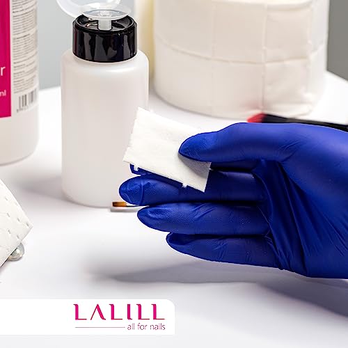 LALILL 2000 pezzi di pad (4 rotoli da 500 pezzi) - tamponi senza pelucchi per cleaner, remover - salviette nail design manicure - cellulosa senza pelucchi - gel, smalto gel, unghie