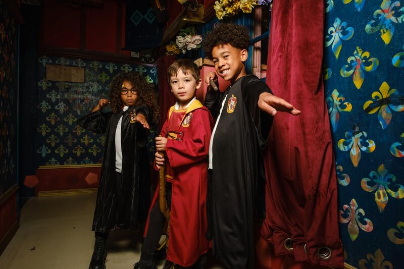 Rubies Costume Harry Potter Deluxe per Bambino e Bambina, Licenza Ufficial, Tunica con Cappuccio, Unisex, Gryffindor