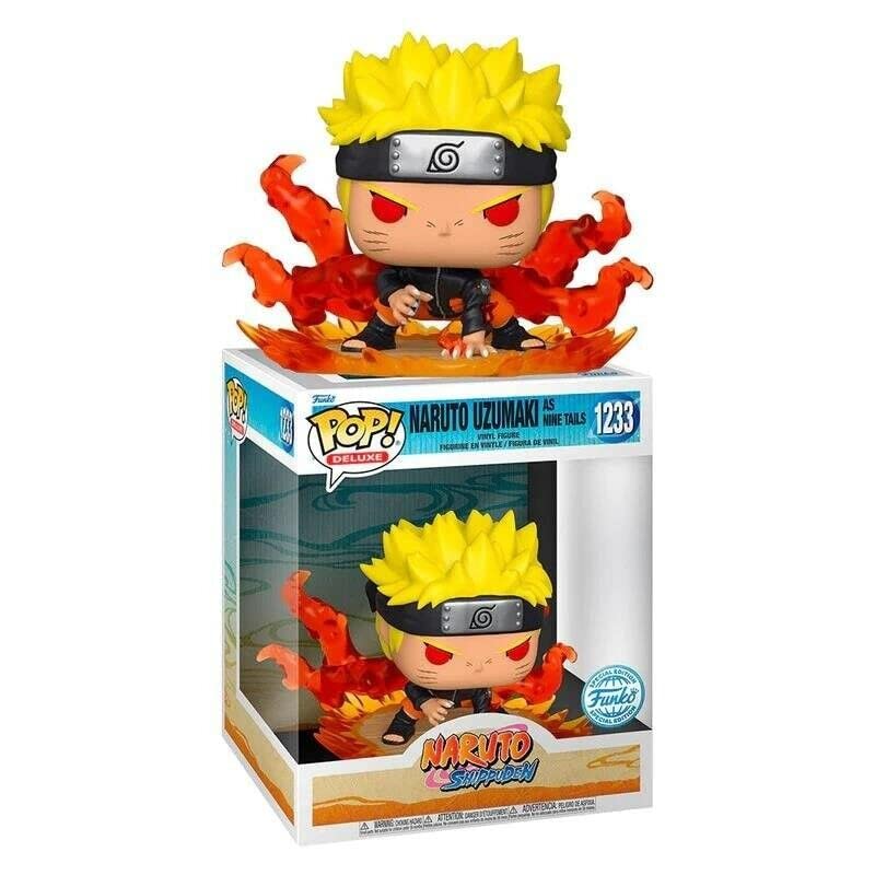 Funko Pop! Deluxe: Naruto Uzumaki As Nine Tails - Esclusiva Amazon - Figura in Vinile da Collezione - Giocattoli per Bambini e Adulti