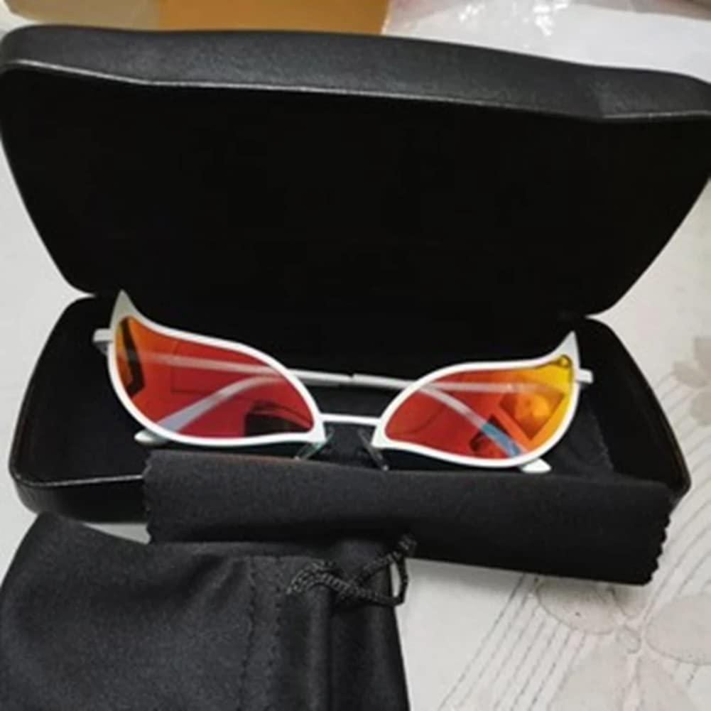 ZQD Unisex Occhiali da Sole One Piece Doflamingo Anime Cosplay Creativa Occhiali da Sole in Metallo per Party Festival Performance Cosplay Halloween Bar