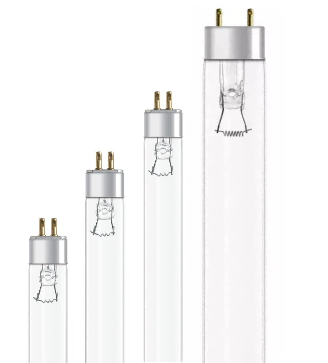 CLAR - Sterilizzatore UV 6W, Lampade Germicide uv-c, UV Germicida, Lampada Uv Acqua, Lampada uvc, Lampada di ricambio, Lampada Sterilizzazione (6 Watts T5, Pack 2)