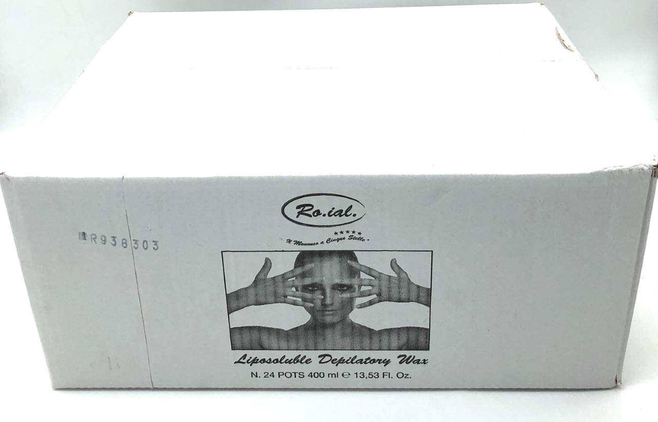 Ro.Ial Cera Barattolo Titanio Rosa - Pacco da 24 x 1200 gr
