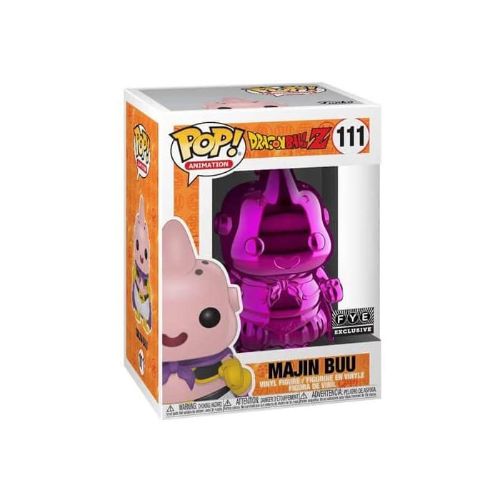 Funko Pop! - Dragon Ball Z #111 MAJIN BUU CHROME Special Edition con PROTECTOR BOX - Figure in Vinile 9 cm