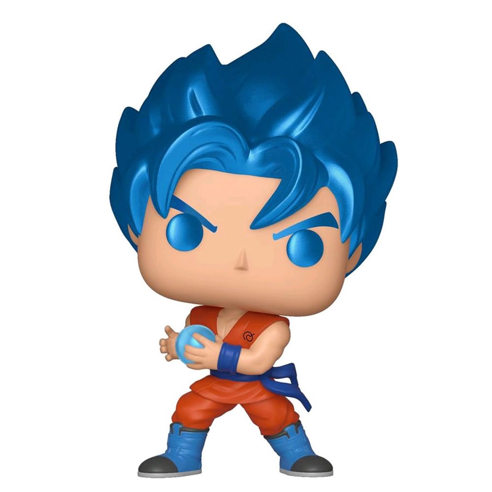 Funko Pop! 37691 Dragon Ball Super - SSGSS Goku Kamehameha Metallic Vinyl-Figure Exclusive Special Edition