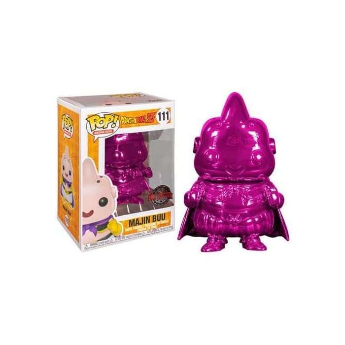 Funko Pop! - Dragon Ball Z #111 MAJIN BUU CHROME Special Edition con PROTECTOR BOX - Figure in Vinile 9 cm
