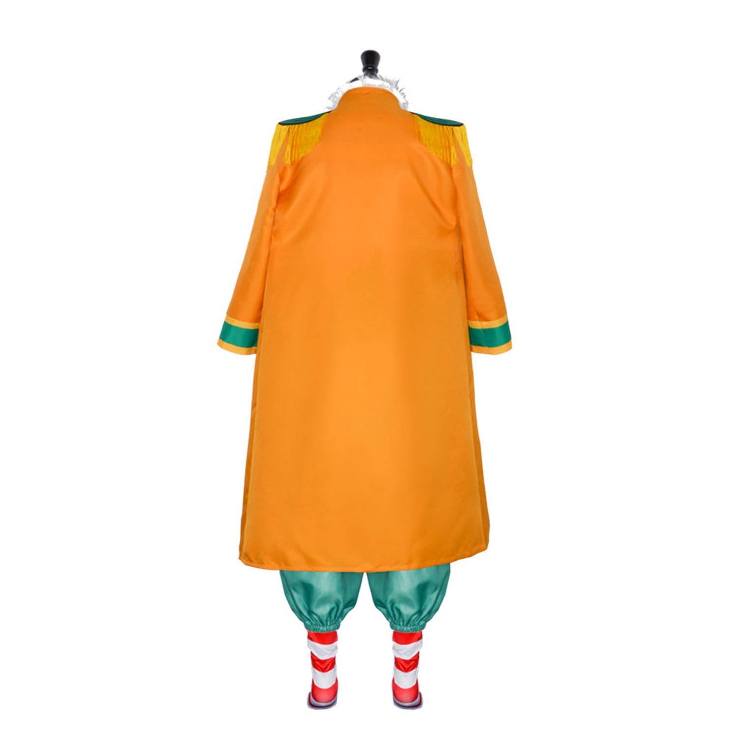 bbganlian Anime Personaggio Buggy Cosplay Costume Vestito One Piece Monkey D Luffy Portgas D Ace Uniforme Mantello Set Completo Halloween Festa Carnevale Dress Up Suit per Uomo (XXXL)