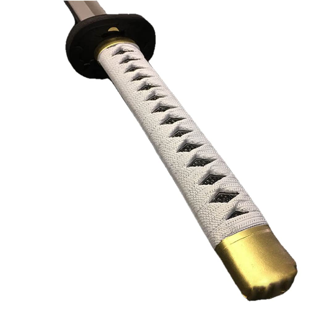damdos Halloween Prop for Weapon Cosplay Sword Roronoaa Zoro PU Rubber Samuraiay Swords Birthdays Gifts (White)