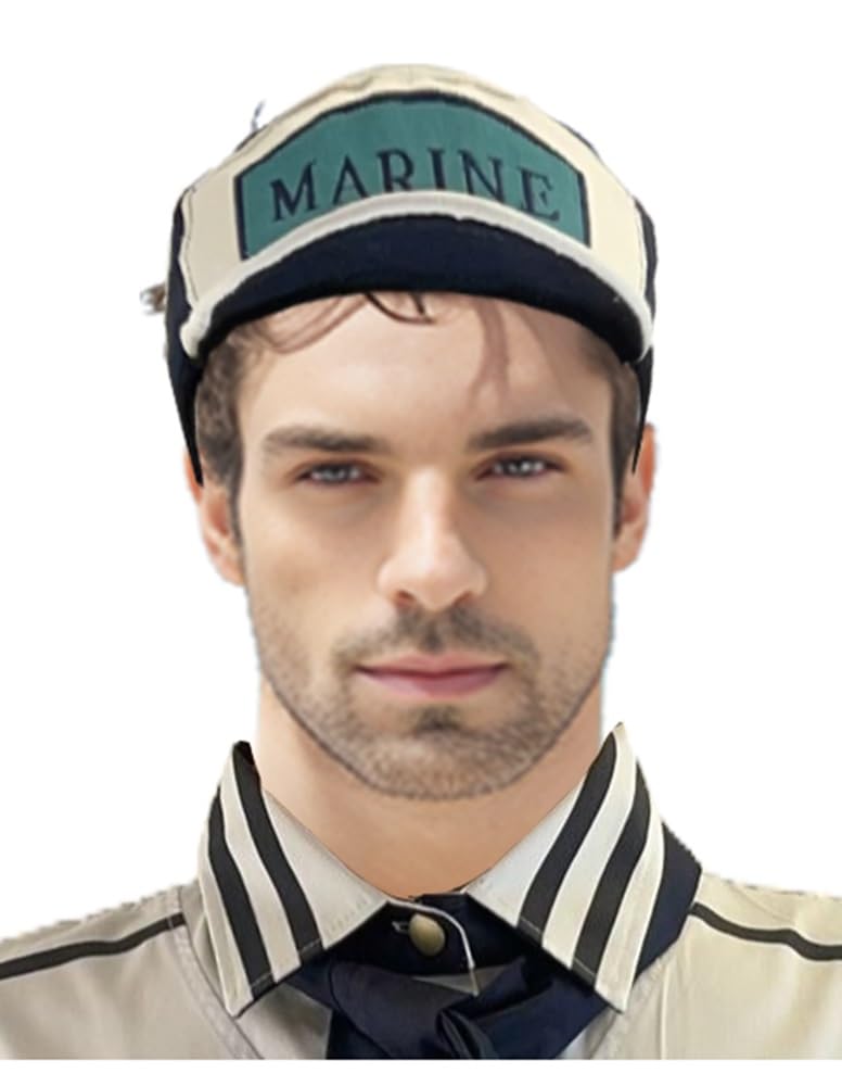 One Piece Marine Cap Cosplay Admiral Hat White Screen Accurate serie tv, bianco, Taglia unica