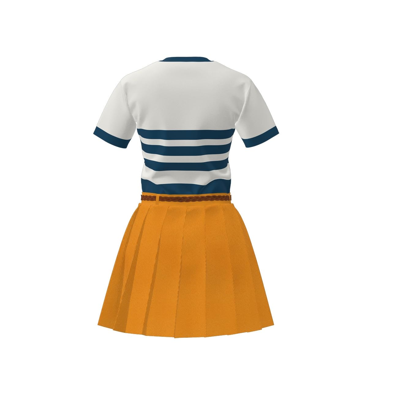 VersusModa Vestito Carnevale Nami Cosplay Bambina Anime Caricatura Costume Parrucca ONEP03 (Solo Parrucca)