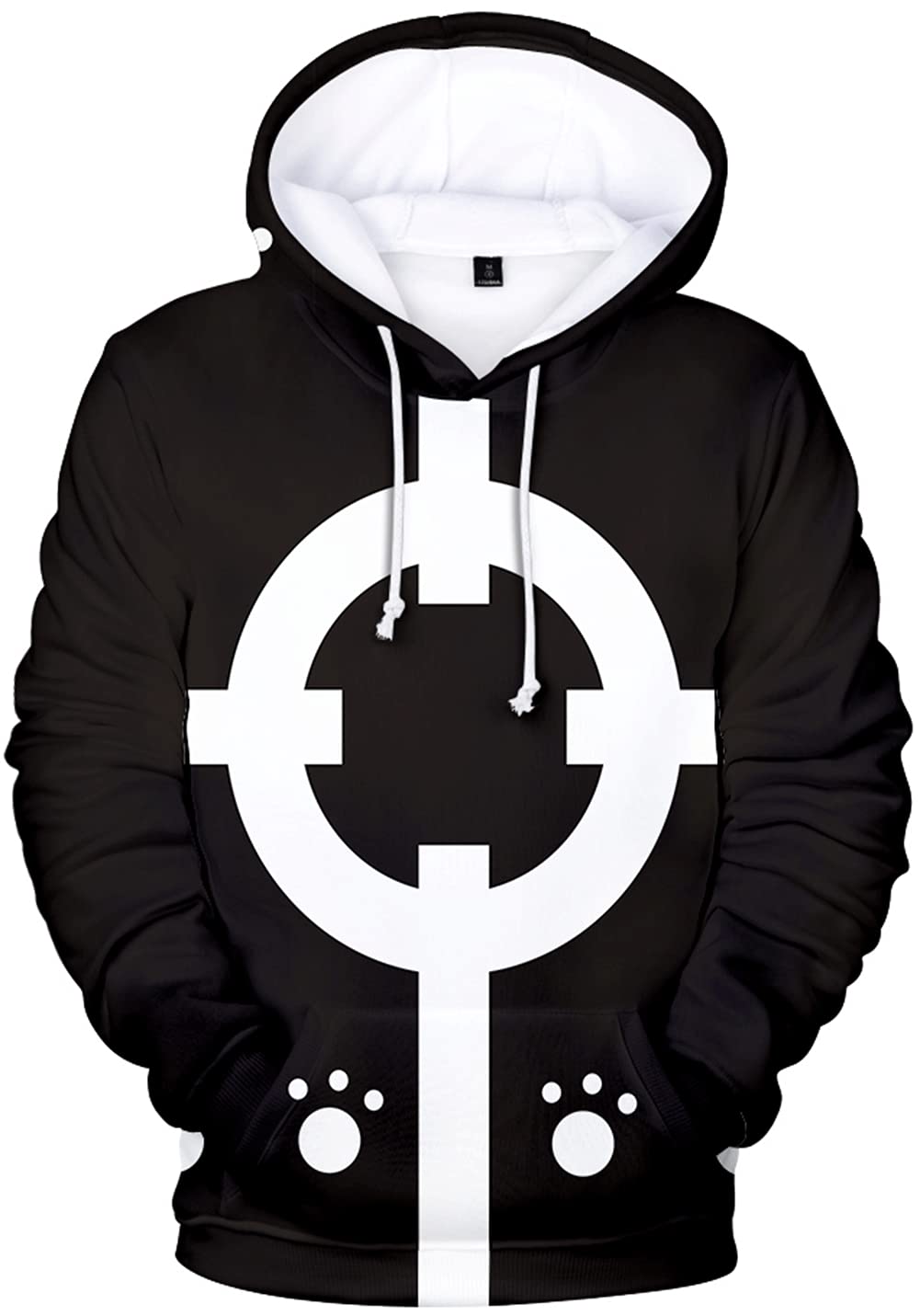 YIMIAO Donna Anime One Piece Felpe con Cappuccio Uomo 3D Felpe Casual Stampa Hoodie Luffy Ace Autunno Invernali Pullover(M)