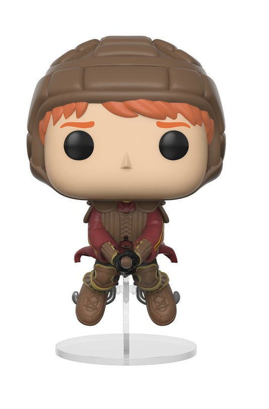 Funko Pop Movies: Harry Potter - Ron Weasley on Broom Vinyl Figure (Bundled with Pop Box Protector Case)