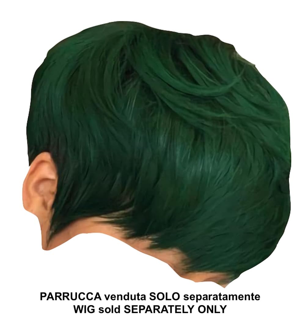 Vestito Carnevale Zoro Cosplay Anime Caricatura Costume Pantaloni Parrucca ONEP04 (Set Vestiti - S)