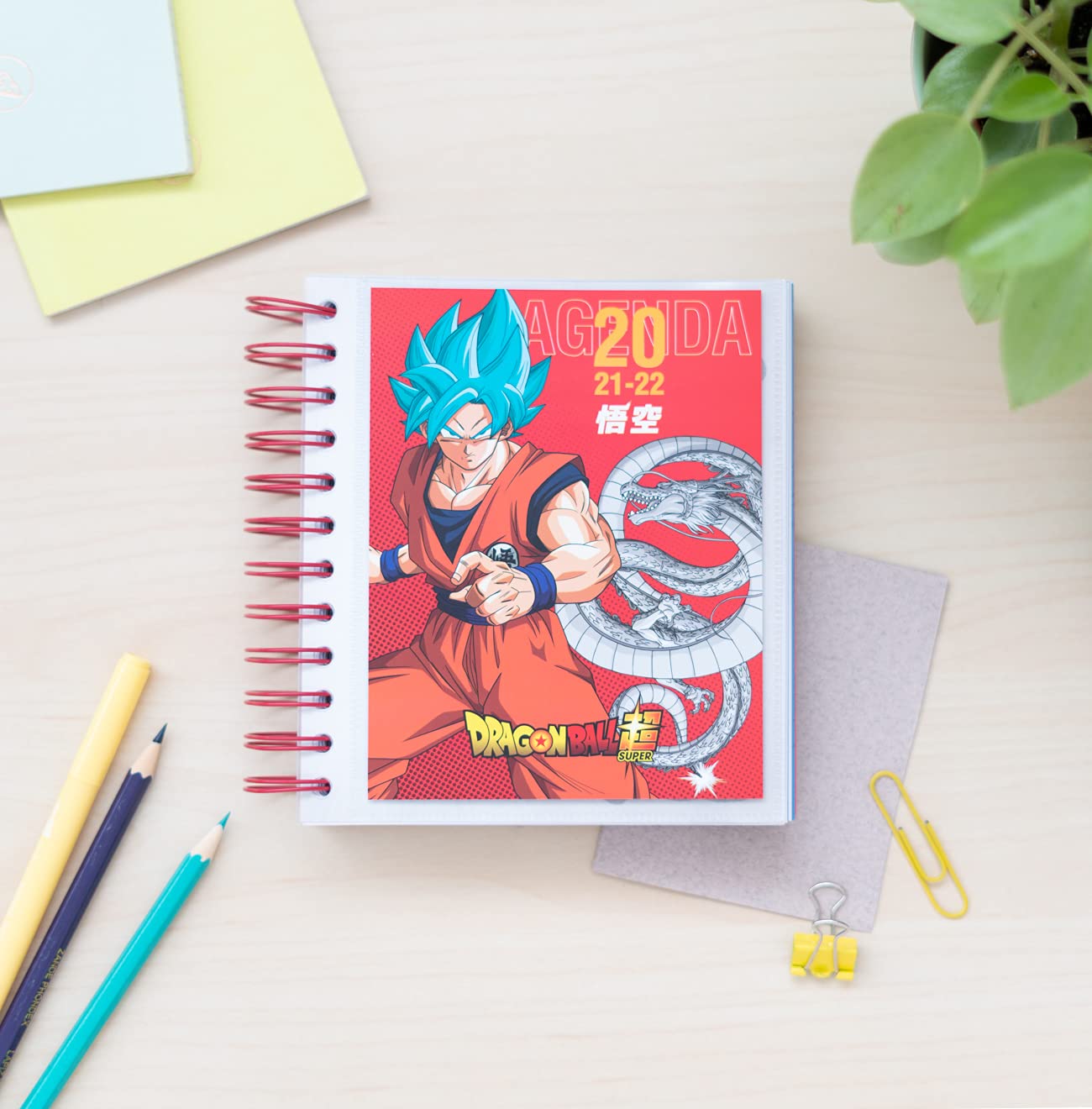 Grupo Erik Diario Scuola 2021 2022 Dragon Ball super, Grupo Erik Diario Agenda Settimanale 2021 2022 con 12 mesi, 21x14,8 cm, ideale come agenda universitaria 2021 2022