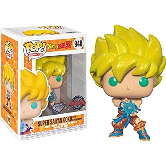 Funko Pop Dragon Ball Z Goku Super Sayian Kamehameha #948 - Funko Pop Exclusive Diamond Collection Edition