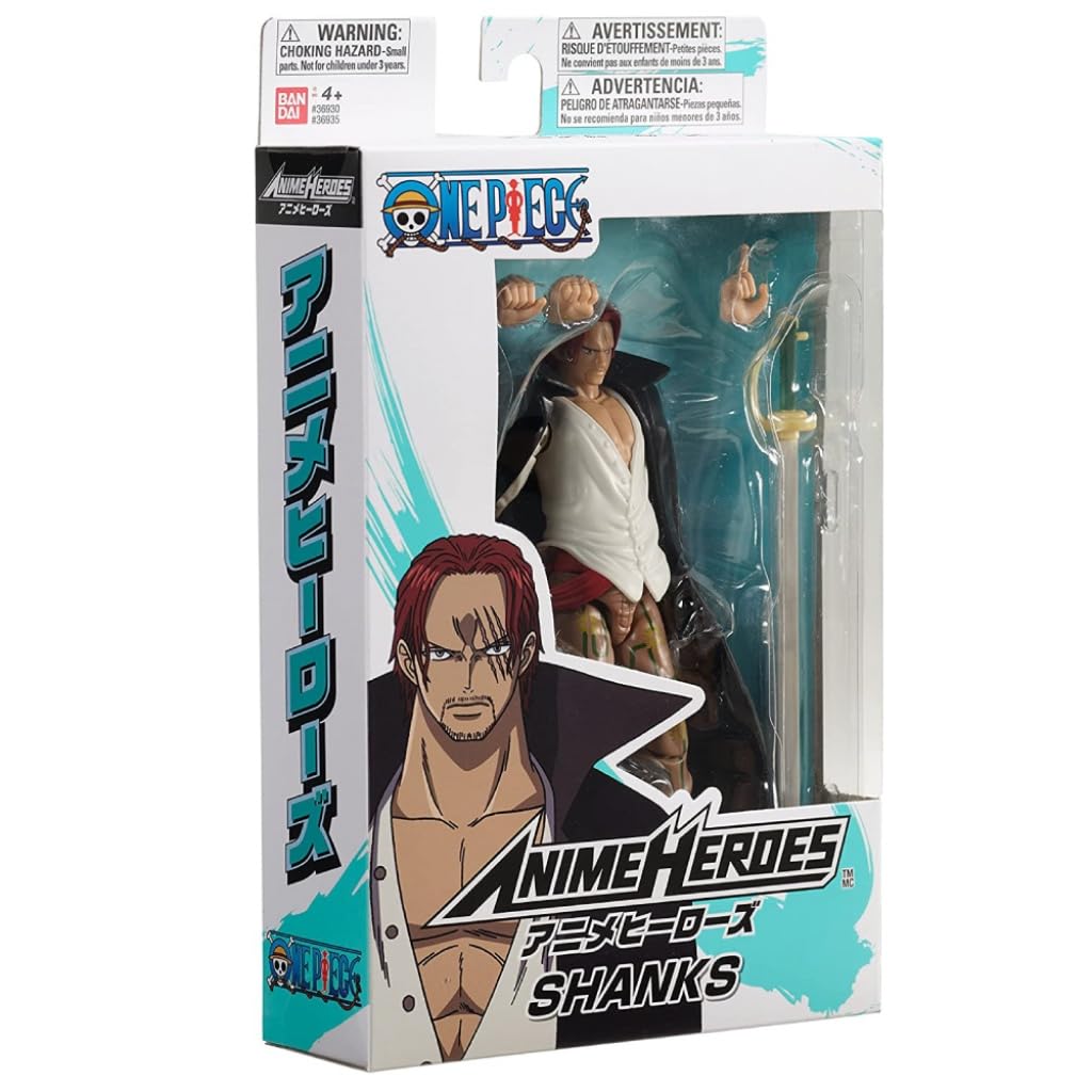 Bandai - Anime Heroes - One Piece - Figurine Shanks 17 cm - 36935