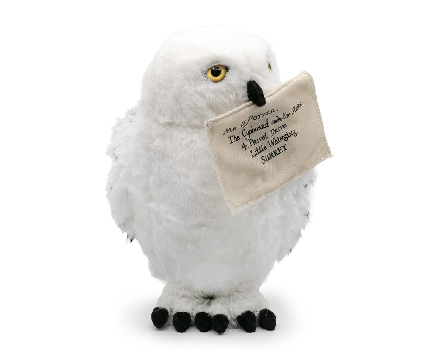 Harry Potter - Peluche Hedwig Edvige Gufo Bianco con Busta Magnetica e Display 24cm - qualità Super Morbida